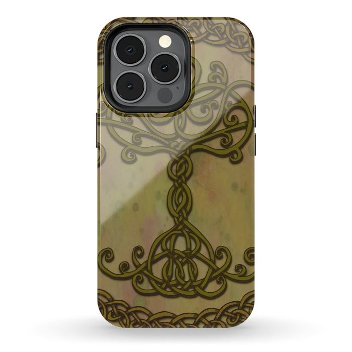 iPhone 13 pro StrongFit Celtic Tree of Life I by Lotti Brown