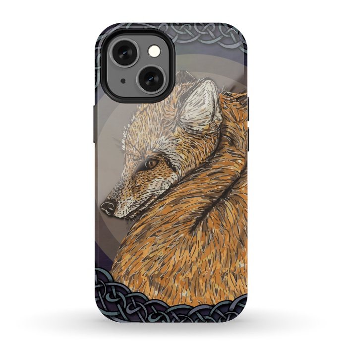 iPhone 13 mini StrongFit Celtic Fox by Lotti Brown