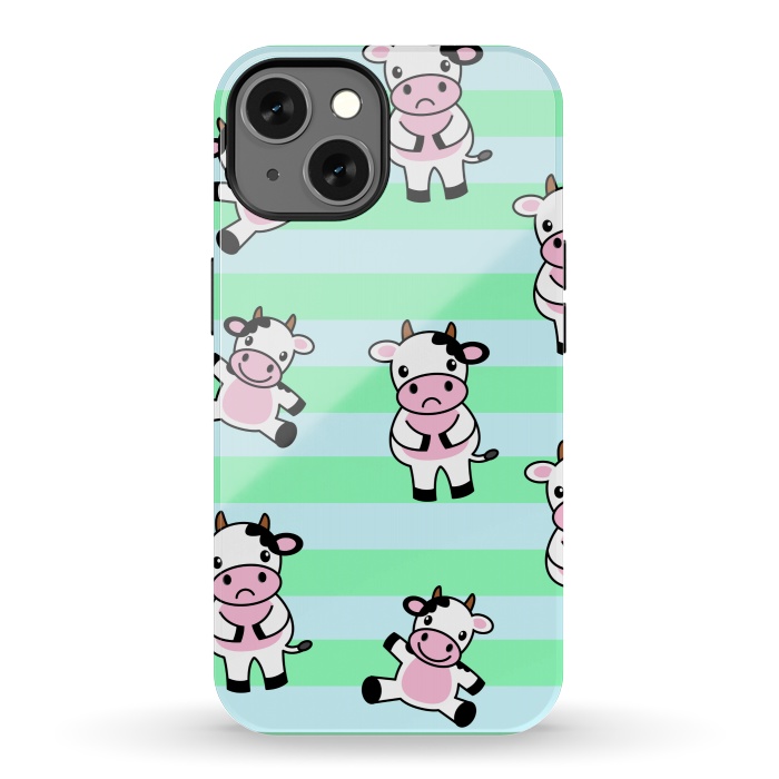 iPhone 13 StrongFit CUTE COW PATTERN by MALLIKA