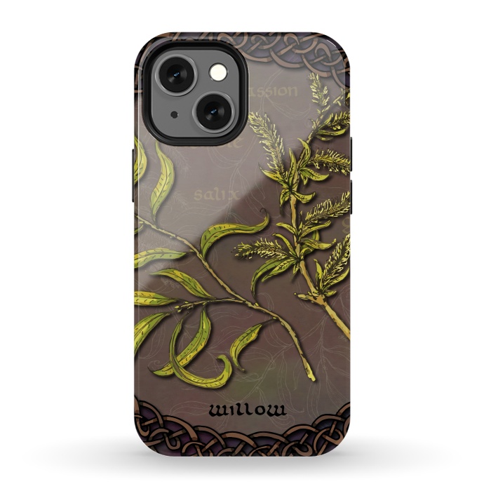 iPhone 13 mini StrongFit Celtic Willow by Lotti Brown