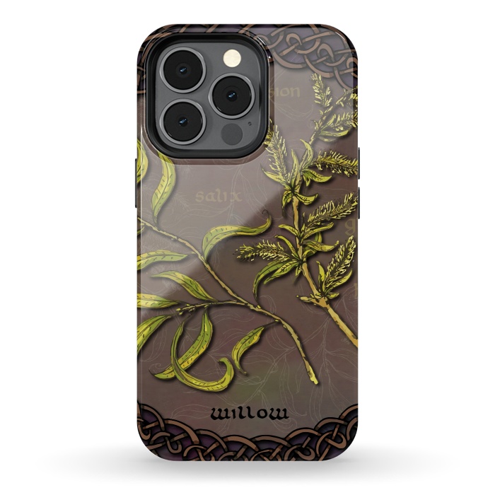 iPhone 13 pro StrongFit Celtic Willow by Lotti Brown