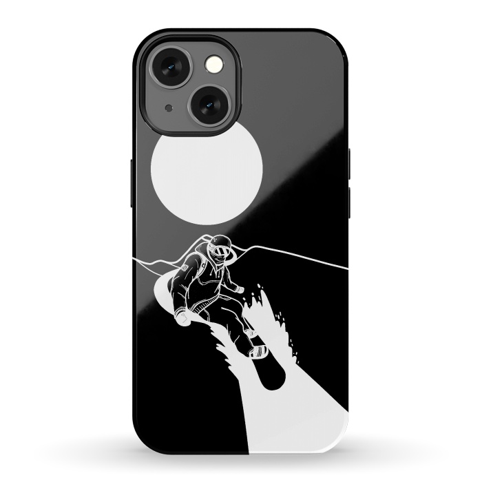 iPhone 13 StrongFit The snowboarder by Steve Wade (Swade)
