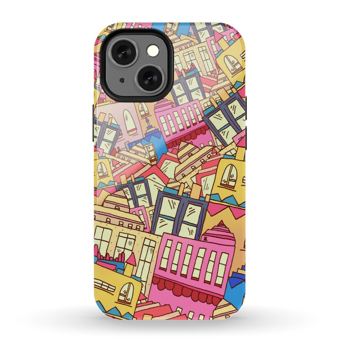 iPhone 13 mini StrongFit A city of many buildings  by Steve Wade (Swade)