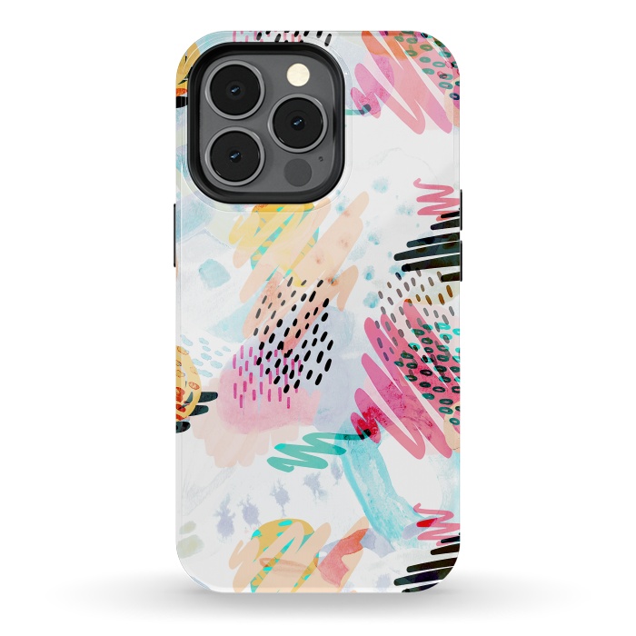 iPhone 13 pro StrongFit Fun colorful summer doodles by Oana 