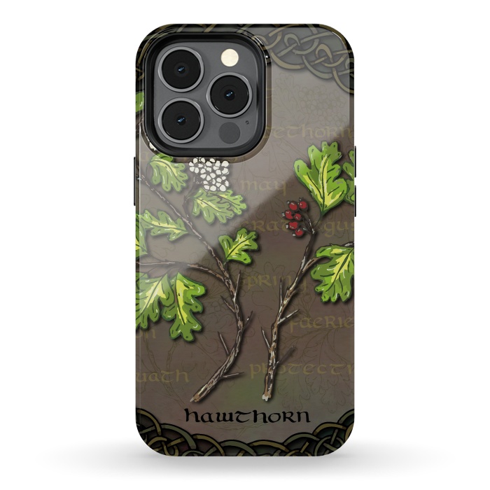 iPhone 13 pro StrongFit Celtic Hawthorn by Lotti Brown