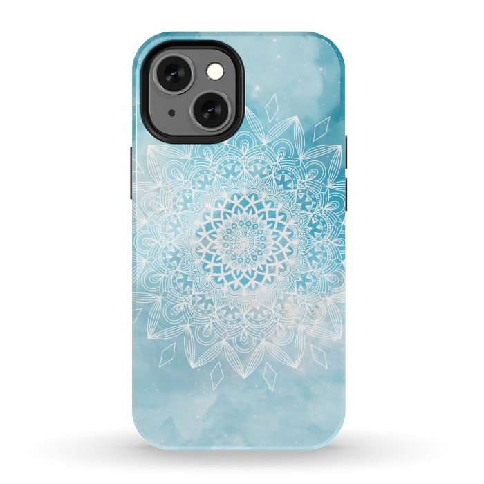 iPhone 13 mini StrongFit Sky mandala flower by Jms