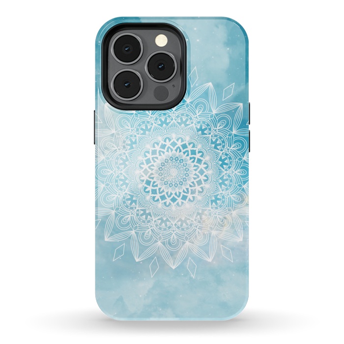 iPhone 13 pro StrongFit Sky mandala flower by Jms