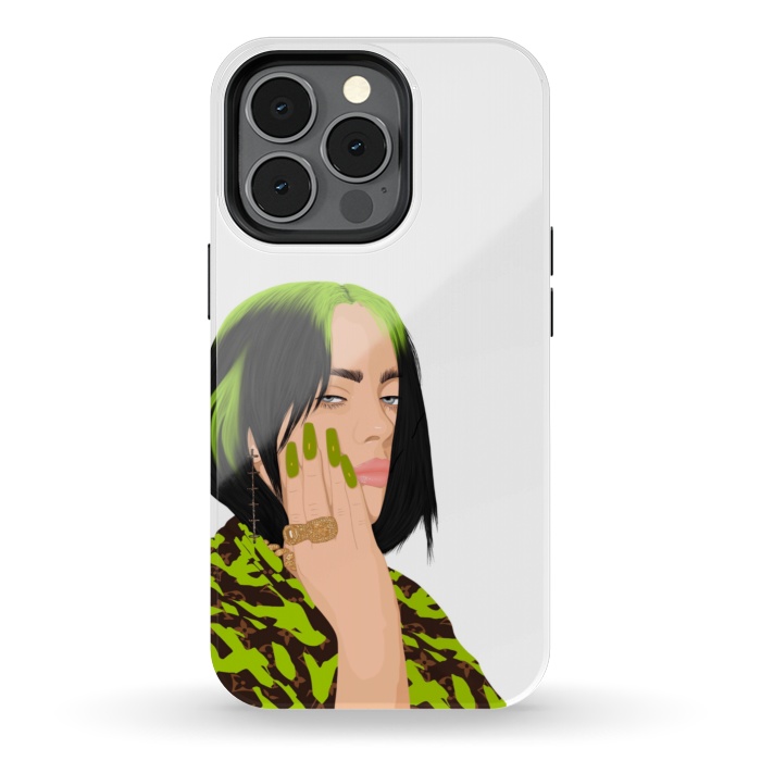 iPhone 13 pro StrongFit Billie eilish green by Jms