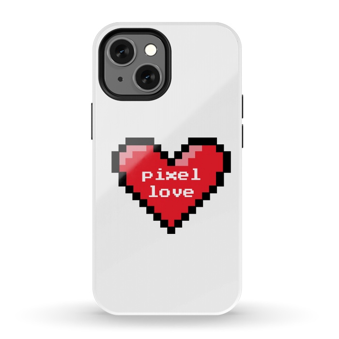 iPhone 13 mini StrongFit Pixel love by Laura Nagel