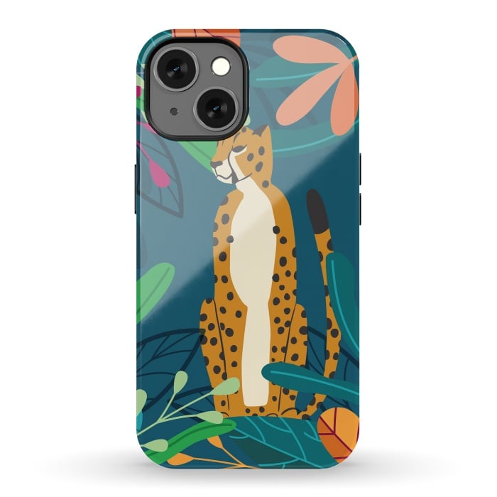 iPhone 13 StrongFit Cheetah chilling by Jelena Obradovic