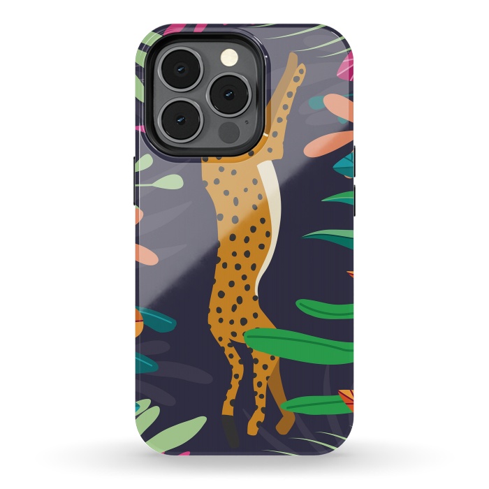 iPhone 13 pro StrongFit Cheetah running by Jelena Obradovic