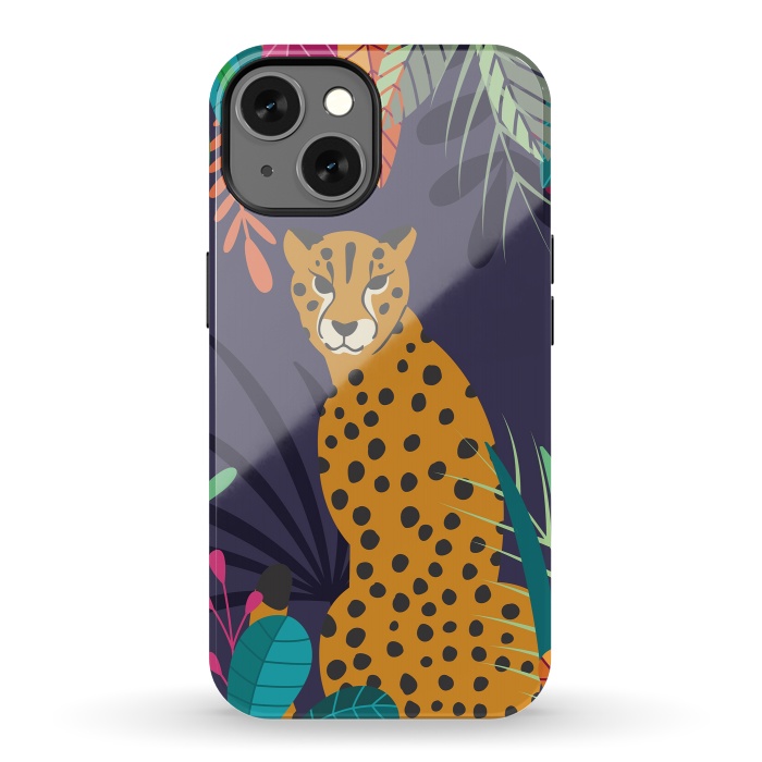 iPhone 13 StrongFit Cheetah sitting in the wild by Jelena Obradovic