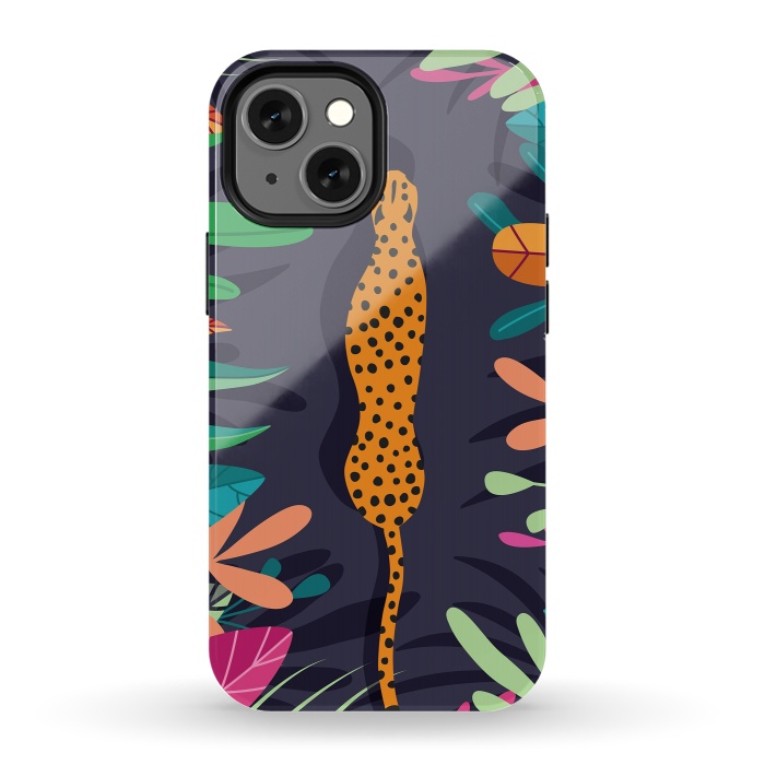 iPhone 13 mini StrongFit Cheetah walking in the wild by Jelena Obradovic