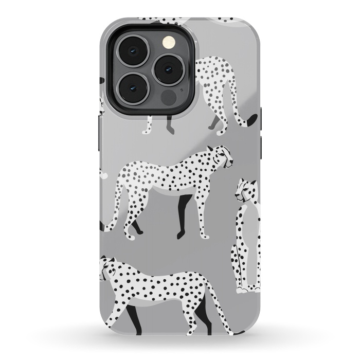 iPhone 13 pro StrongFit Cheetah pattern 04 by Jelena Obradovic