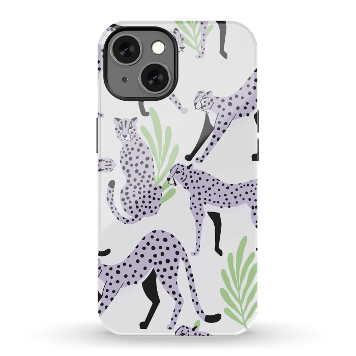 iPhone 13 StrongFit Cheetah pattern 05 by Jelena Obradovic