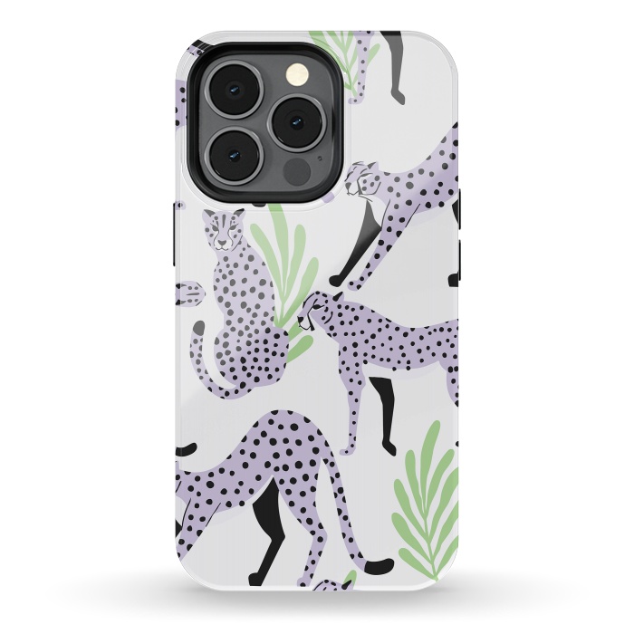 iPhone 13 pro StrongFit Cheetah pattern 05 by Jelena Obradovic