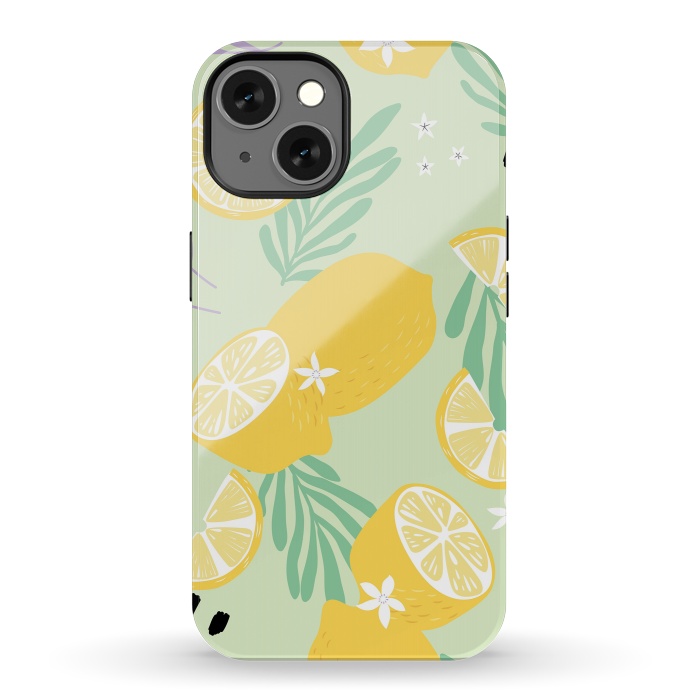 iPhone 13 StrongFit Lemon pattern 04 by Jelena Obradovic