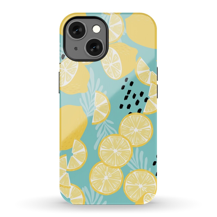 iPhone 13 StrongFit Lemon pattern 06 by Jelena Obradovic