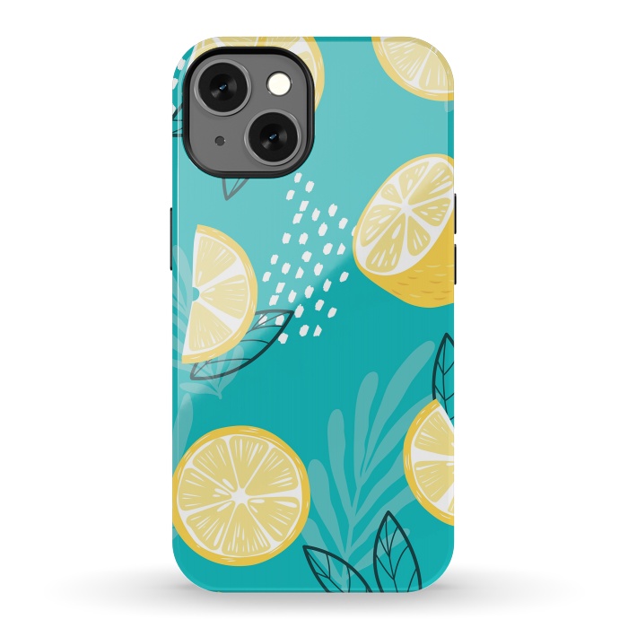 iPhone 13 StrongFit Lemon pattern 08 by Jelena Obradovic