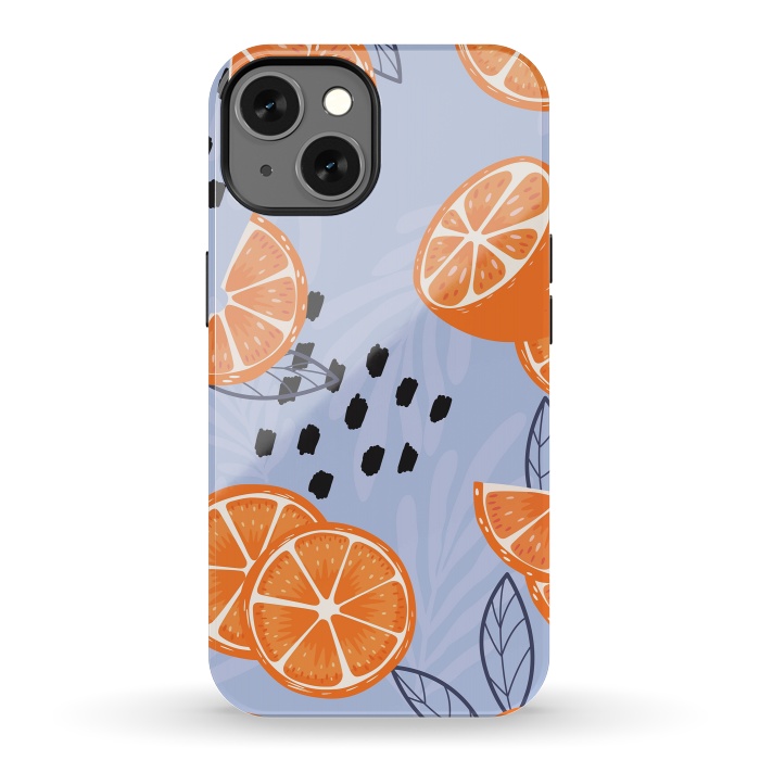 iPhone 13 StrongFit Orange pattern 04 by Jelena Obradovic