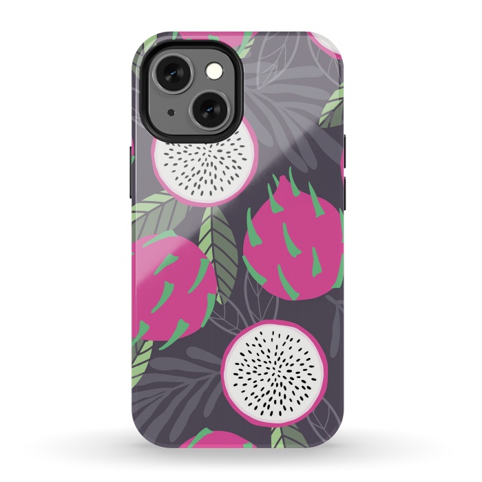 iPhone 13 mini StrongFit Dragon fruit pattern 03 by Jelena Obradovic