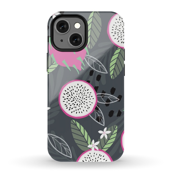iPhone 13 mini StrongFit Dragon fruit pattern 04 by Jelena Obradovic