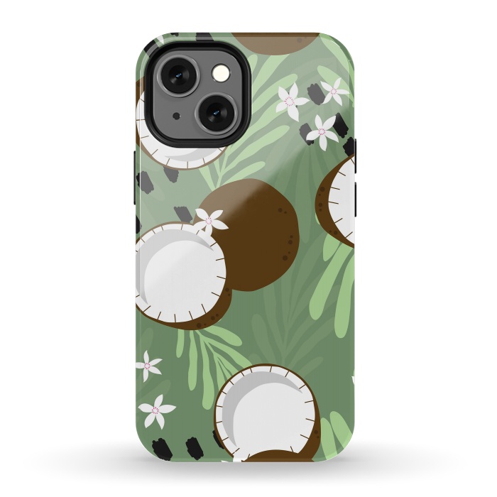 iPhone 13 mini StrongFit Coconut pattern 01 by Jelena Obradovic