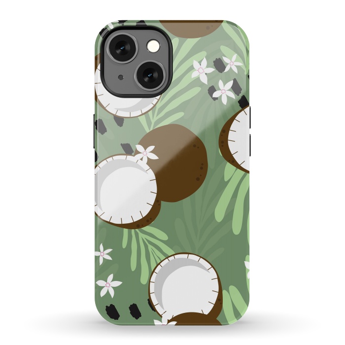 iPhone 13 StrongFit Coconut pattern 01 by Jelena Obradovic