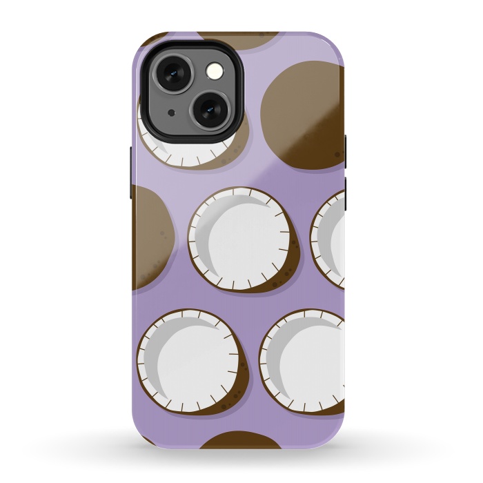 iPhone 13 mini StrongFit Coconut pattern 02 by Jelena Obradovic