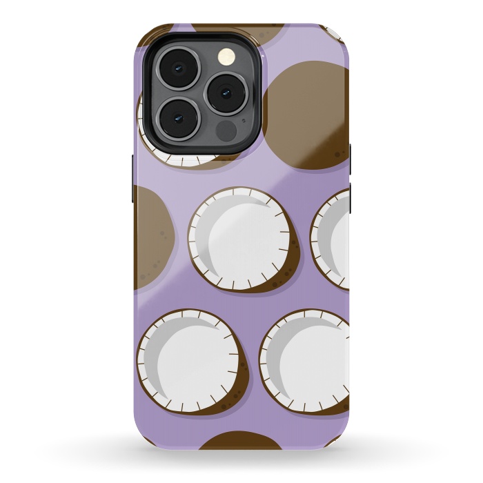 iPhone 13 pro StrongFit Coconut pattern 02 by Jelena Obradovic