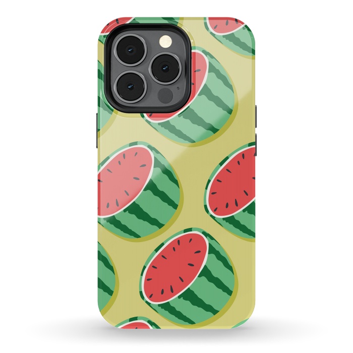 iPhone 13 pro StrongFit Watermelon pattern 02 by Jelena Obradovic