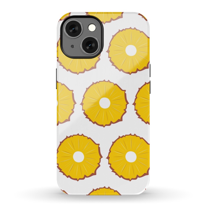 iPhone 13 StrongFit Pineapple pattern 01 by Jelena Obradovic