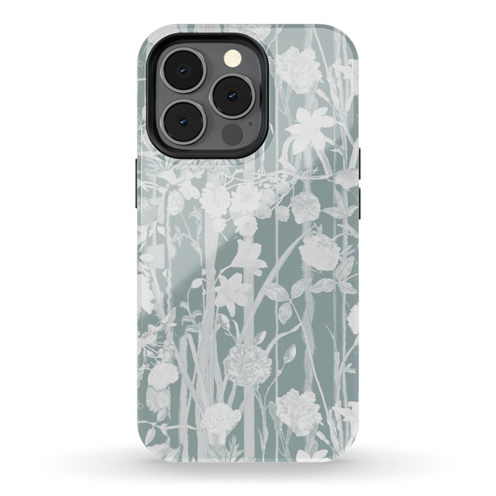 iPhone 13 pro StrongFit Pastel botanical floral vines by Oana 