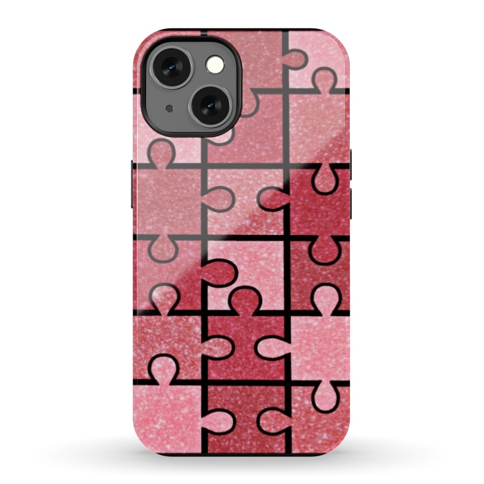 iPhone 13 StrongFit Pink puzzle by CAS