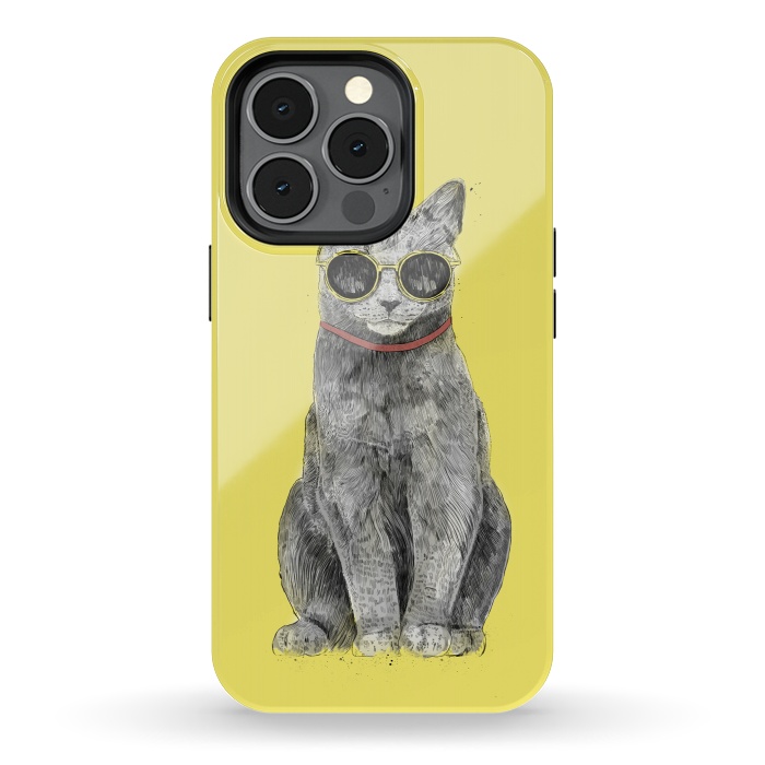 iPhone 13 pro StrongFit Summer Cat by Balazs Solti