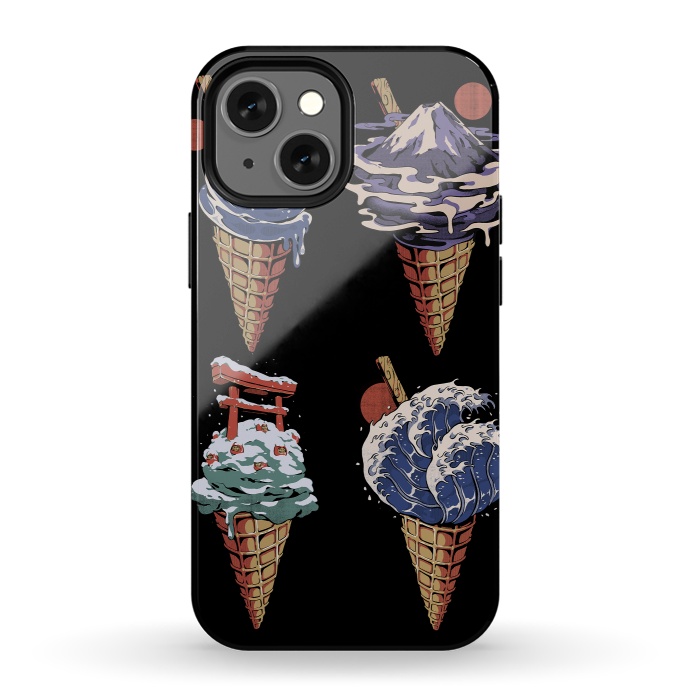 iPhone 13 mini StrongFit Japanese Ice Creams by Ilustrata