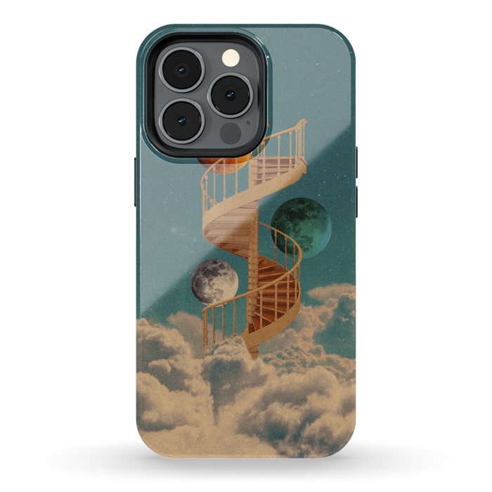 iPhone 13 pro StrongFit Stairway to the moon by Eleaxart