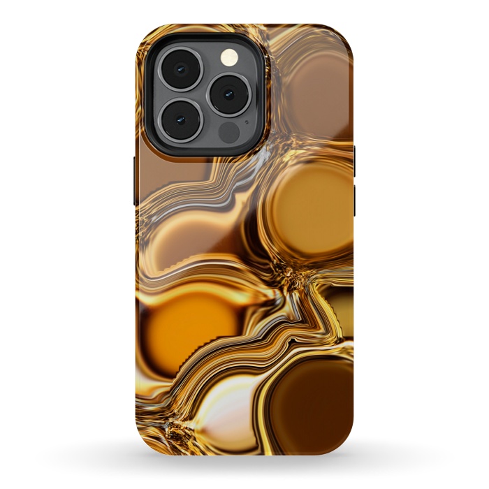 iPhone 13 pro StrongFit Golden Oil by Martina
