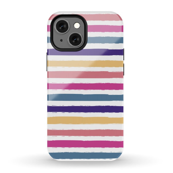 iPhone 13 mini StrongFit Bright stripes by Martina