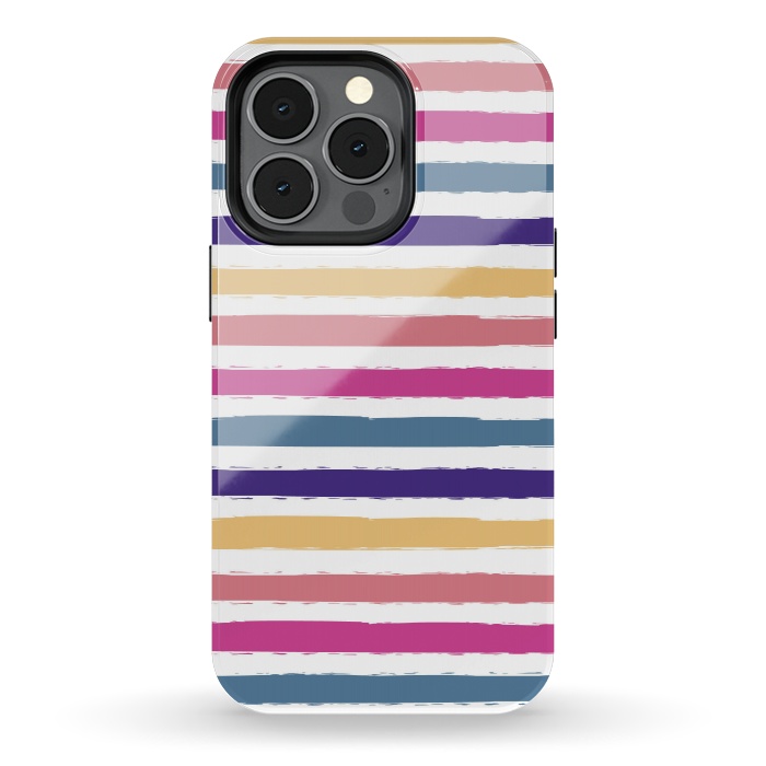iPhone 13 pro StrongFit Bright stripes by Martina