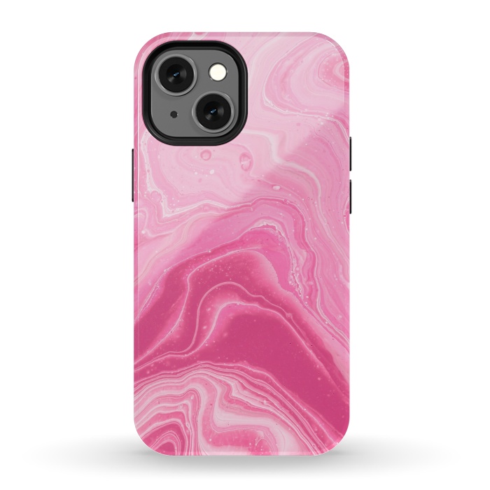 iPhone 13 mini StrongFit Pink marble 2 by Winston