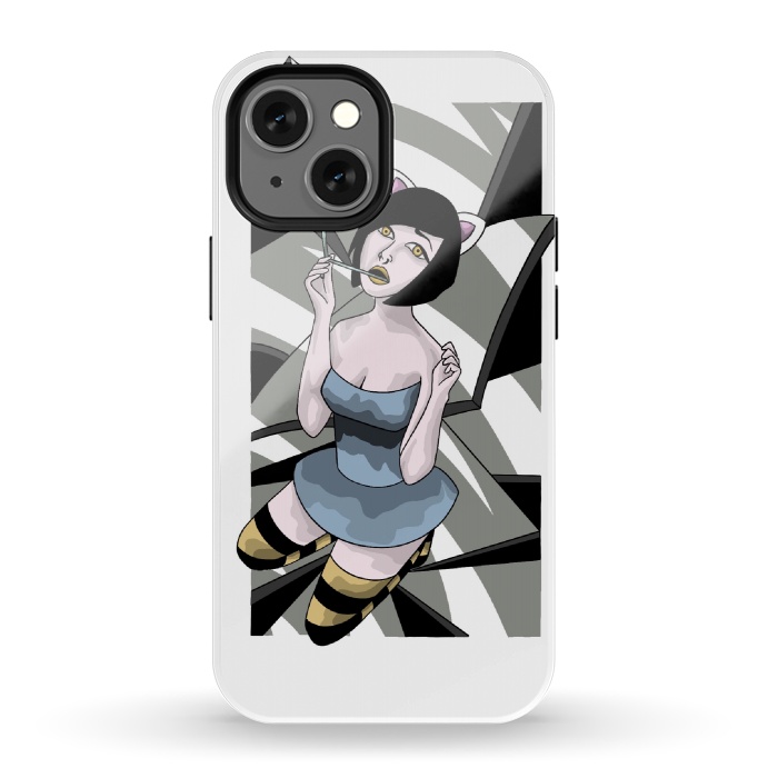 iPhone 13 mini StrongFit Bunnygirl  by Evaldas Gulbinas 