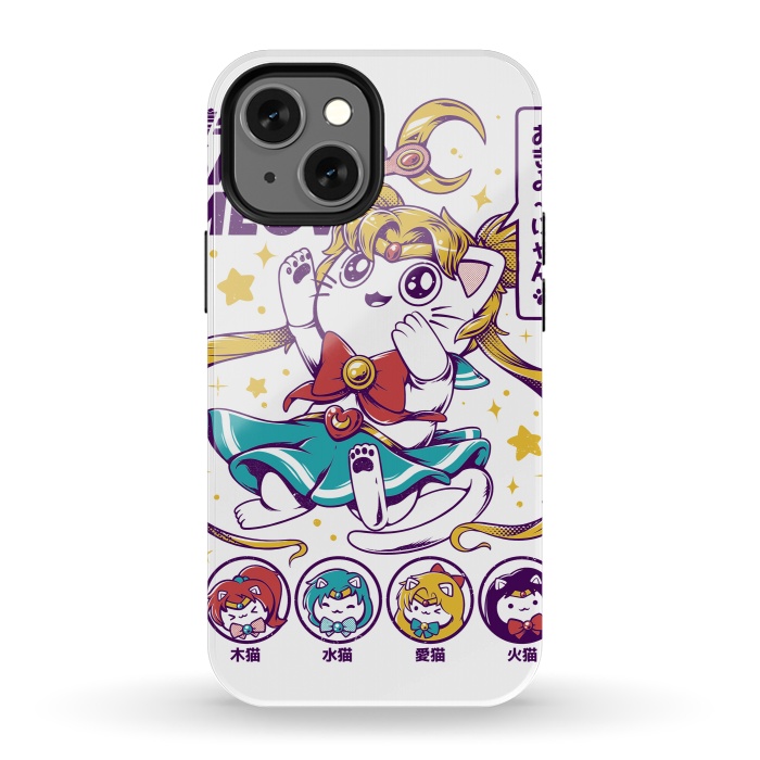 iPhone 13 mini StrongFit Sailor Meow II by Ilustrata