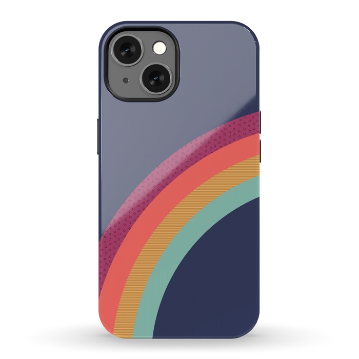 iPhone 13 StrongFit Vintage Rainbow by ArtPrInk