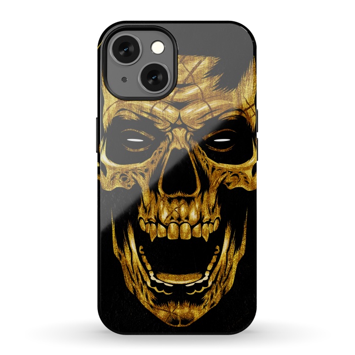 iPhone 13 StrongFit Golden Skull by Alberto