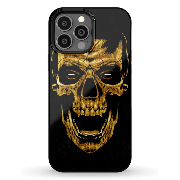 iPhone 13 Pro Max StrongFit Golden Skull by Alberto