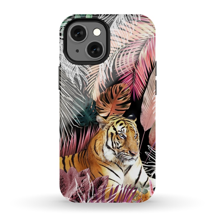 iPhone 13 mini StrongFit Jungle Tiger 01 by amini54