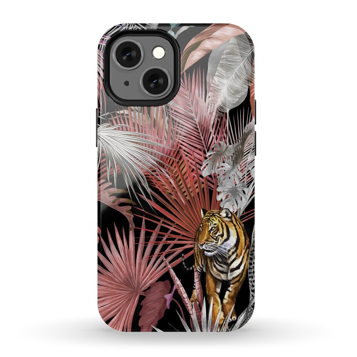 iPhone 13 mini StrongFit Jungle Tiger 02 by amini54