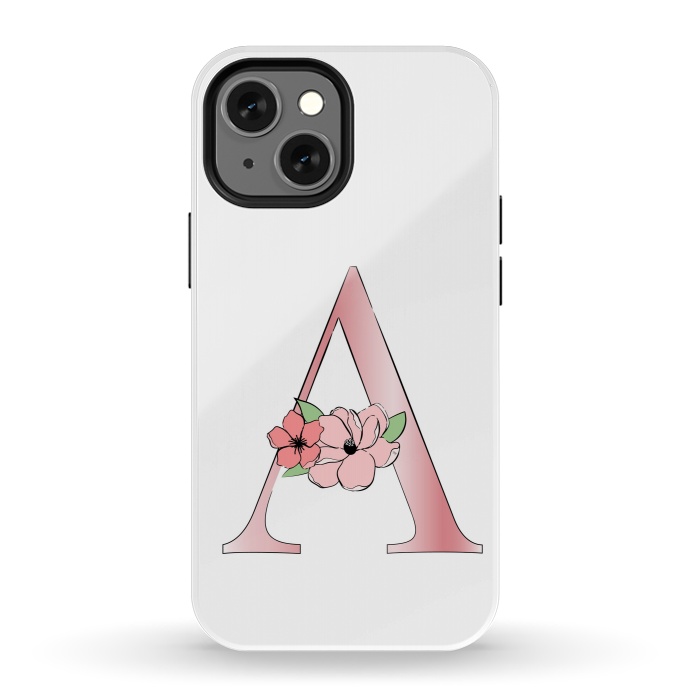 iPhone 13 mini StrongFit Monogram Letter A by Martina