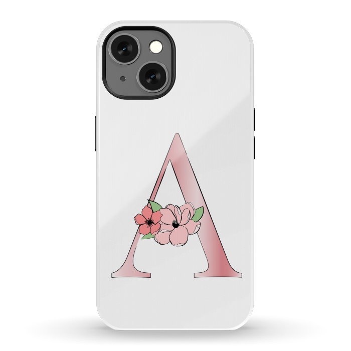 iPhone 13 StrongFit Monogram Letter A by Martina